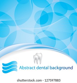 Abstract vector dental illustration of teeth