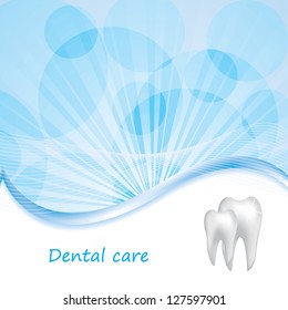Abstract vector dental illustration of teeth
