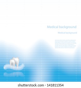 Abstract vector dental illustration of teeth