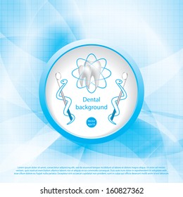 Abstract vector dental illustration of teeth