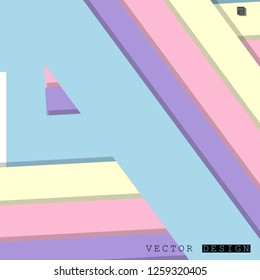Abstract vector design with a background of colorful line patterns , vector design
