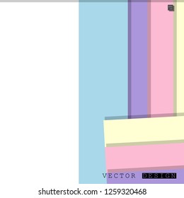 Abstract vector design with a background of colorful line patterns , vector design