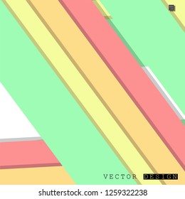 Abstract vector design with a background of colorful line patterns , vector design