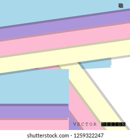 Abstract vector design with a background of colorful line patterns , vector design