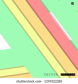 Abstract vector design with a background of colorful line patterns , vector design