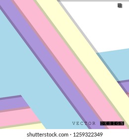 Abstract vector design with a background of colorful line patterns , vector design