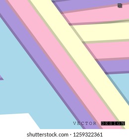 Abstract vector design with a background of colorful line patterns , vector design