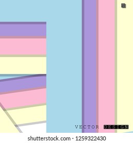 Abstract vector design with a background of colorful line patterns , vector design
