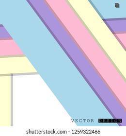 Abstract vector design with a background of colorful line patterns , vector design