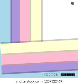 Abstract vector design with a background of colorful line patterns , vector design