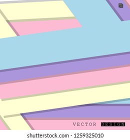 Abstract vector design with a background of colorful line patterns , vector design