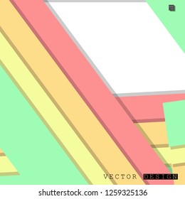 Abstract vector design with a background of colorful line patterns , vector design