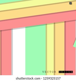 Abstract vector design with a background of colorful line patterns , vector design
