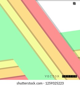 Abstract vector design with a background of colorful line patterns , vector design