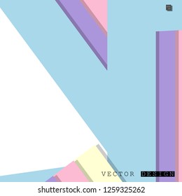 Abstract vector design with a background of colorful line patterns , vector design
