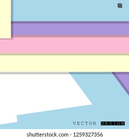 Abstract vector design with a background of colorful line patterns , vector design