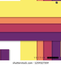 Abstract vector design with a background of colorful line patterns , vector design