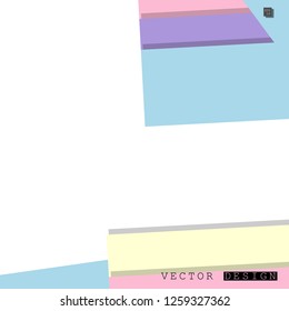 Abstract vector design with a background of colorful line patterns , vector design