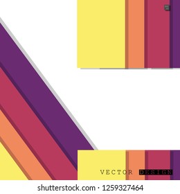 Abstract vector design with a background of colorful line patterns , vector design