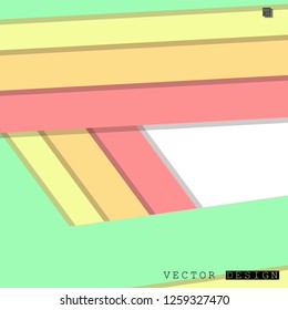 Abstract vector design with a background of colorful line patterns , vector design
