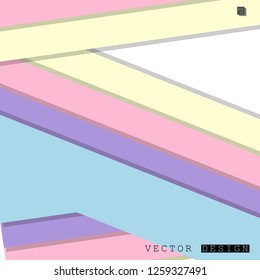 Abstract vector design with a background of colorful line patterns , vector design