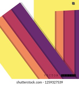 Abstract vector design with a background of colorful line patterns , vector design