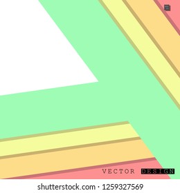 Abstract vector design with a background of colorful line patterns , vector design