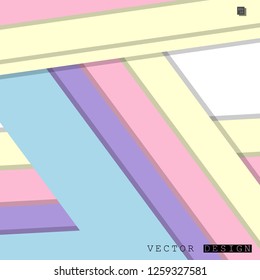 Abstract vector design with a background of colorful line patterns , vector design