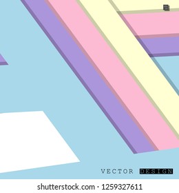 Abstract vector design with a background of colorful line patterns , vector design