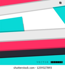 Abstract vector design with a background of colorful line patterns , vector design