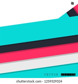 Abstract vector design with a background of colorful line patterns , vector design
