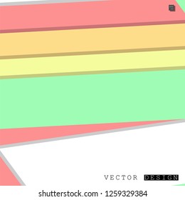 Abstract vector design with a background of colorful line patterns , vector design