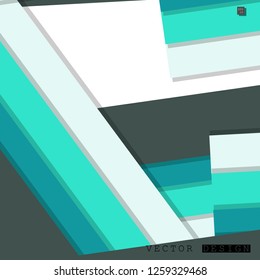 Abstract vector design with a background of colorful line patterns , vector design