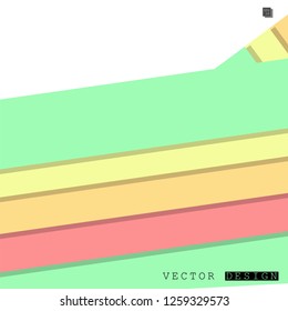 Abstract vector design with a background of colorful line patterns , vector design