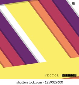 Abstract vector design with a background of colorful line patterns , vector design