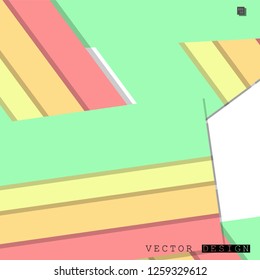 Abstract vector design with a background of colorful line patterns , vector design