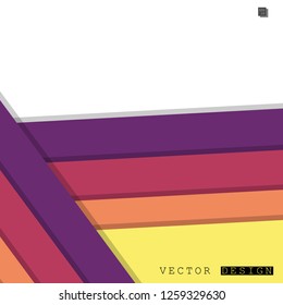 Abstract vector design with a background of colorful line patterns , vector design