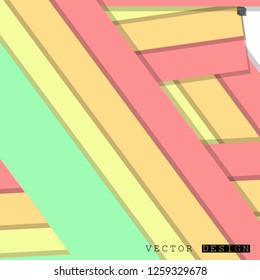 Abstract vector design with a background of colorful line patterns , vector design