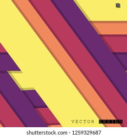 Abstract vector design with a background of colorful line patterns , vector design