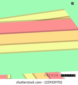 Abstract vector design with a background of colorful line patterns , vector design