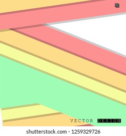 Abstract vector design with a background of colorful line patterns , vector design