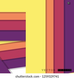 Abstract vector design with a background of colorful line patterns , vector design
