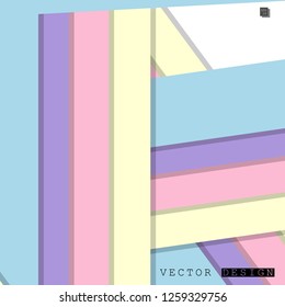 Abstract vector design with a background of colorful line patterns , vector design
