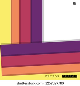 Abstract vector design with a background of colorful line patterns , vector design