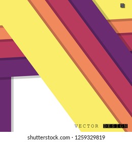 Abstract vector design with a background of colorful line patterns , vector design