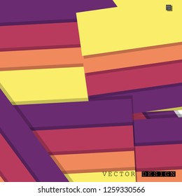 Abstract vector design with a background of colorful line patterns , vector design
