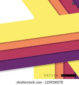 Abstract vector design with a background of colorful line patterns , vector design