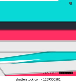 Abstract vector design with a background of colorful line patterns , vector design