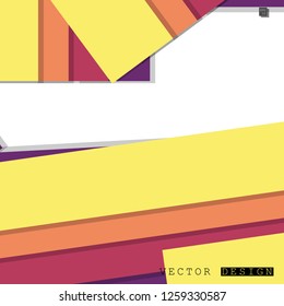 Abstract vector design with a background of colorful line patterns , vector design