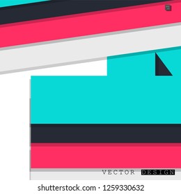 Abstract vector design with a background of colorful line patterns , vector design